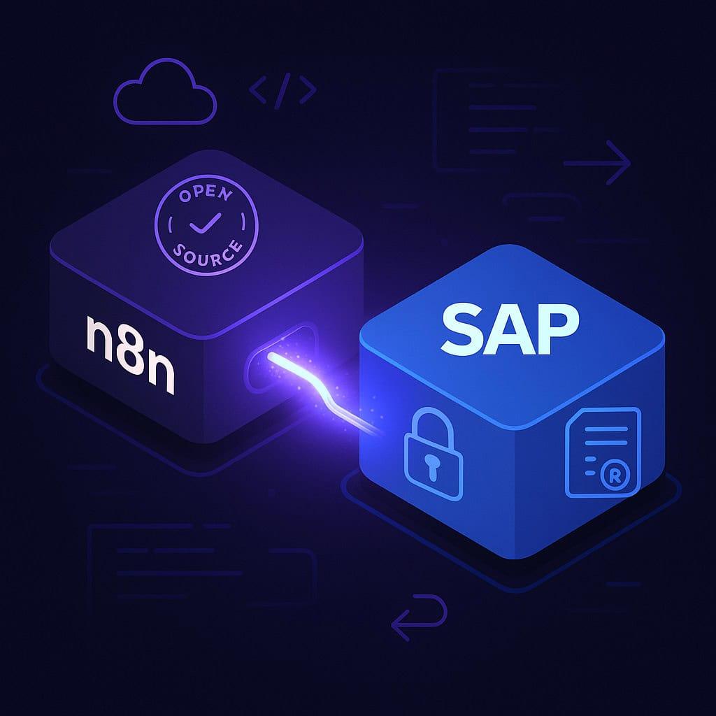 n8n ile SAP arasında çalışan dijital bağlantı modülü